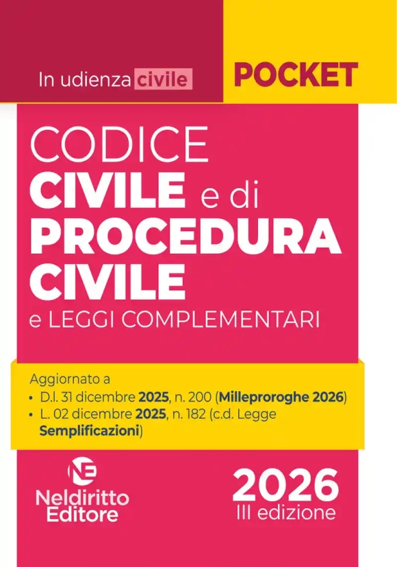 Codice Civile + Procedura Civile 3ed