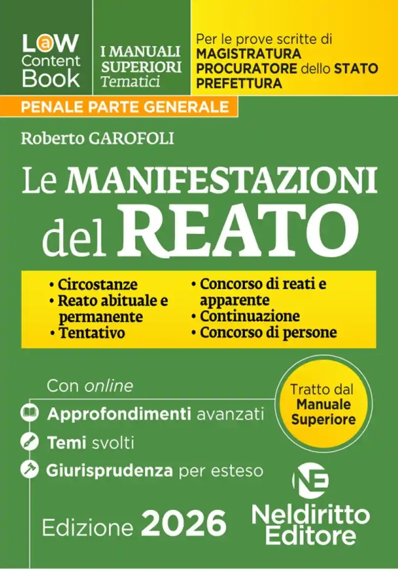 Manifestazioni Del Reato 202526