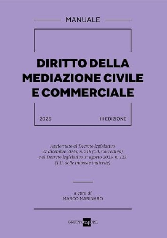 Diritto Mediazione Civile Commerc.2025
