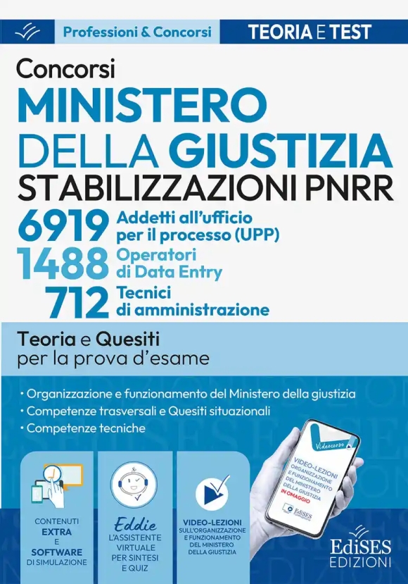 Stabilizzazioni Pnrr - Ministero Giustizia - Teoria + Quiz