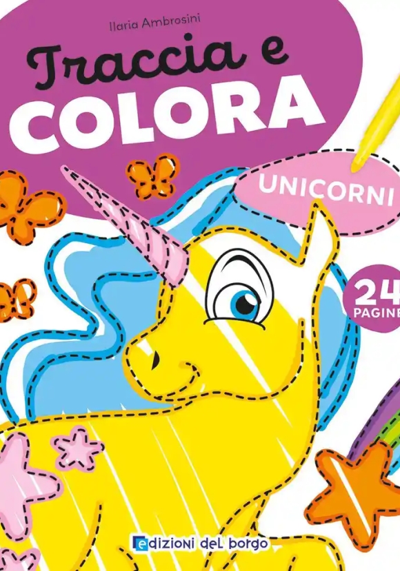 Unicorni - Traccia E Colora