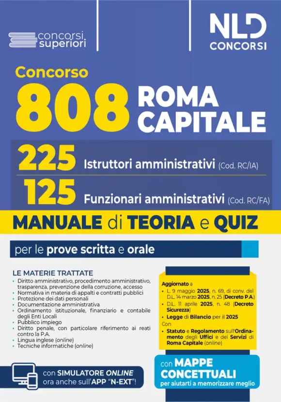 225 Istruttori Amm.vi Roma Capitale