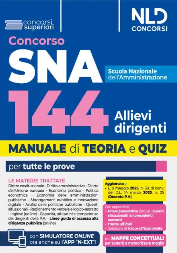 144 Allievi Dirigenti Sna - Manuale + Quiz