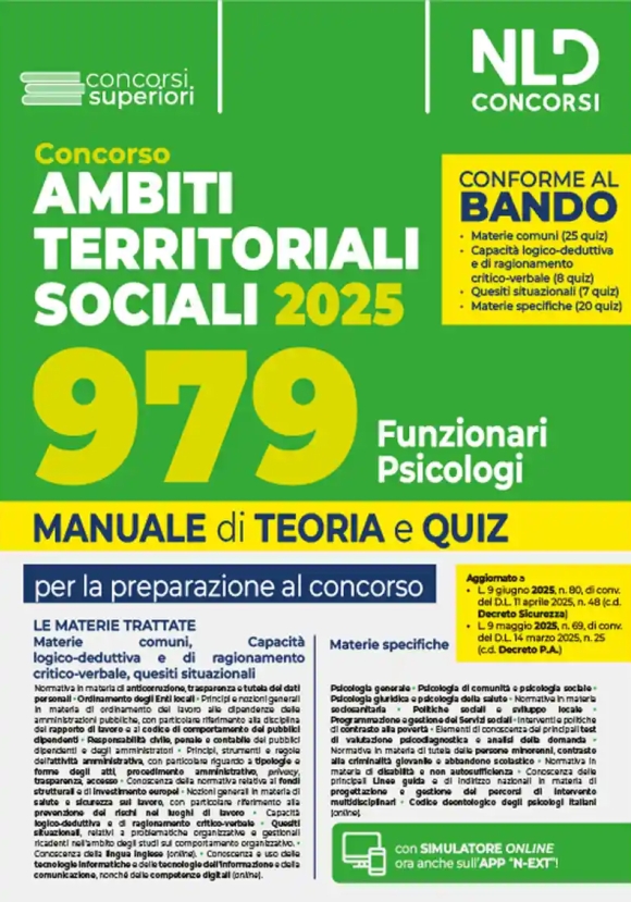 979 Funzionari Psicologi Ats