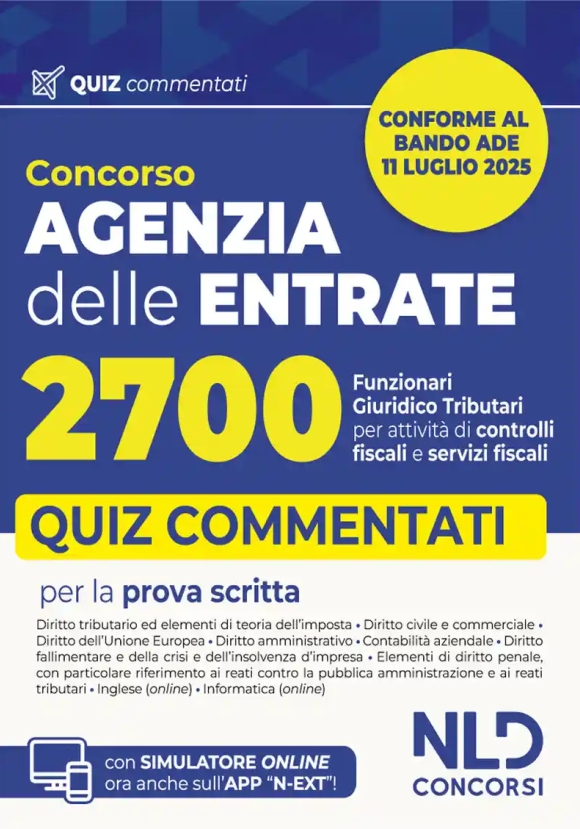 2700 Funzionari Giur.trib.entrate Quiz