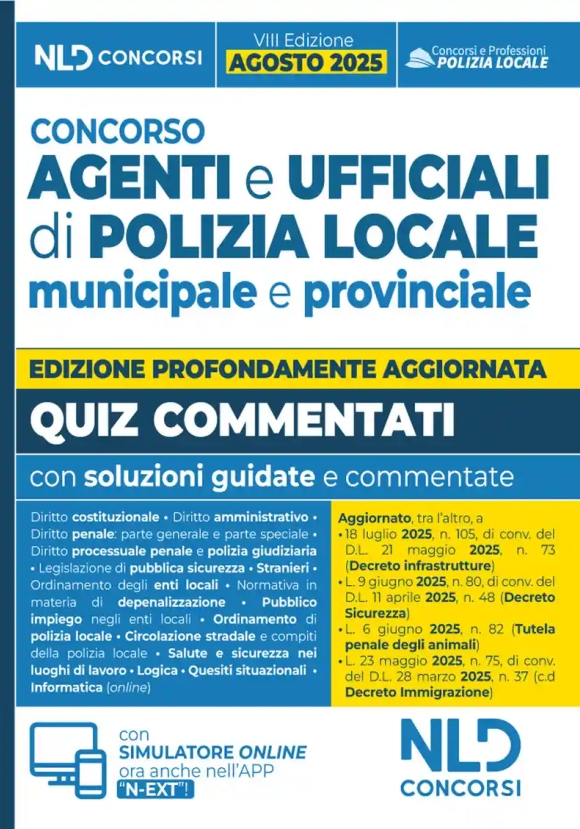Agenti E Ufficiali Polizia Locale Quiz