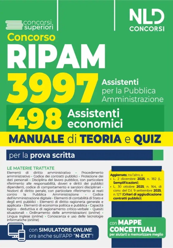 3997 Ripam - Assistenti Economici - Teoria + Quiz