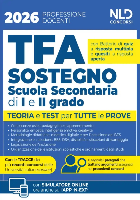 Tfa Sostegno 2026 Scuola Second.1-2 Grad
