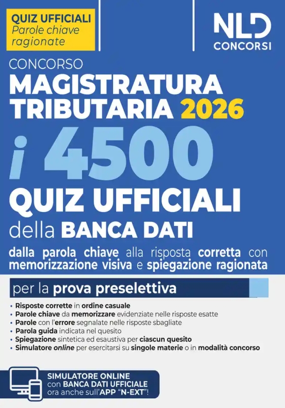 4500 Quiz Ufficiali Mag.tributaria 2026