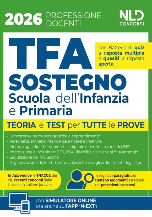 Tfa Sostegno Primaria Infanzia Man.2026