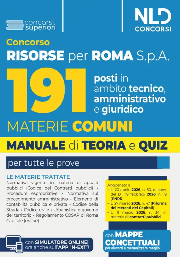 191 Risorse Roma Spa - Teoria + Quiz