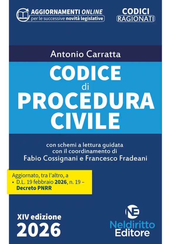 Codice Proc.civile Ragionato 2026 14ed.