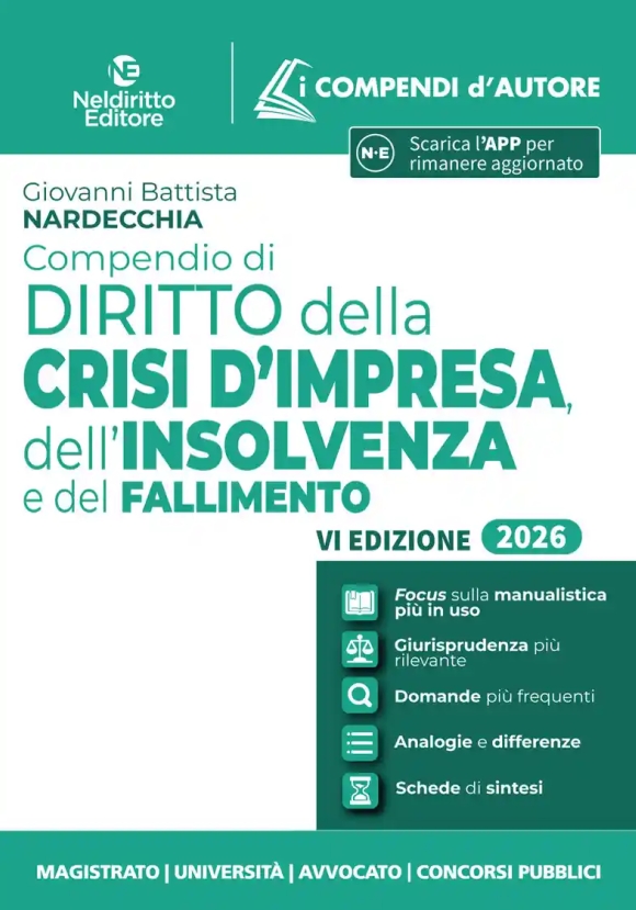 Compendio Diritto Crisi Impresa 2026 6ed