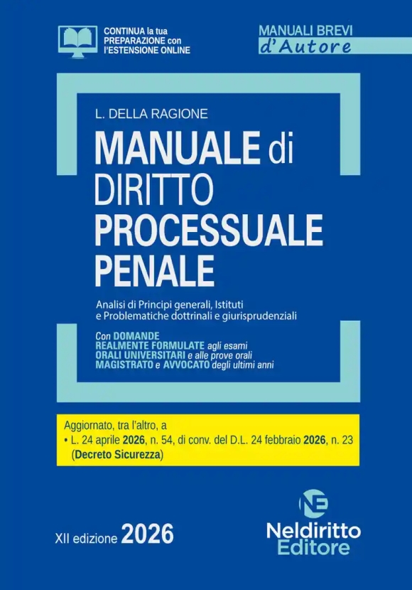 Manuale Breve Dir.process. Penale 2026