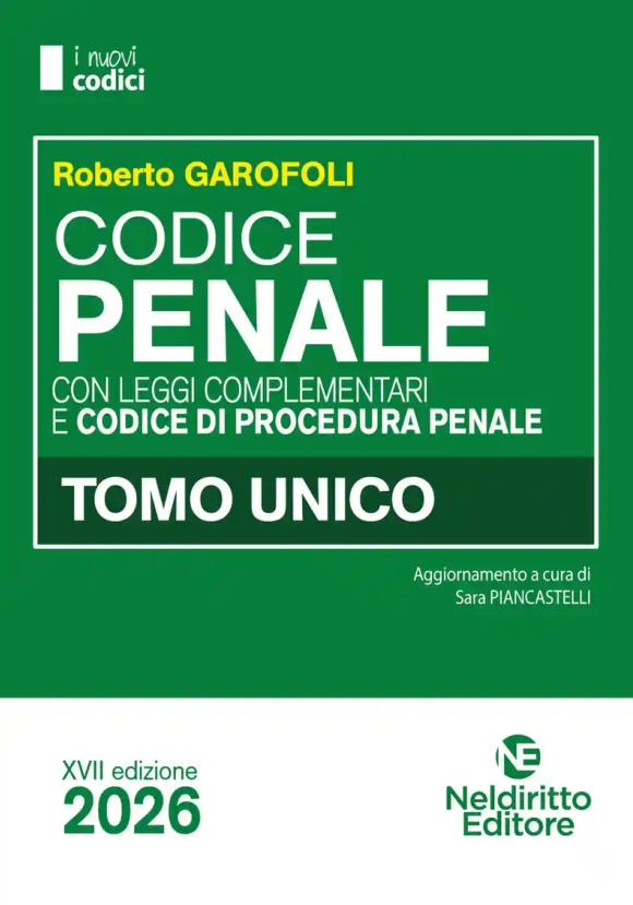 Codice Penale 2026 Magistratura