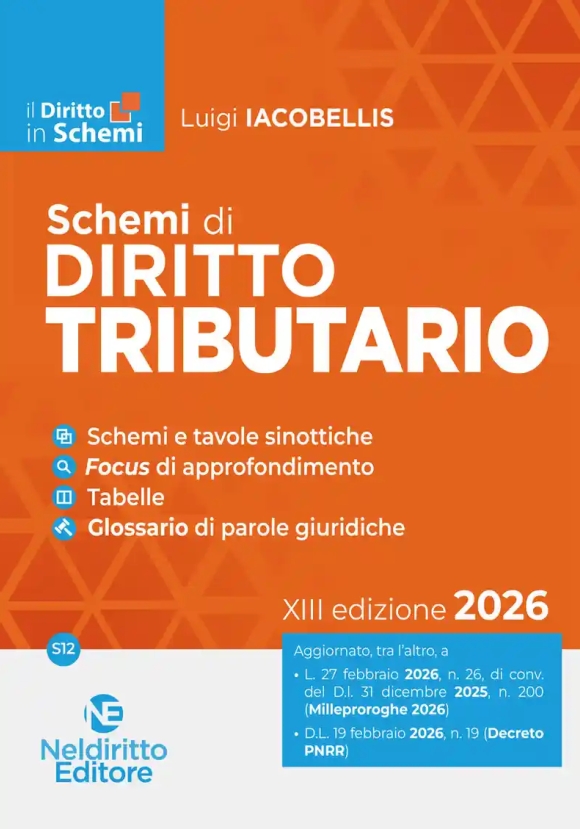 Schemi Diritto Tributario 2026 13ed.