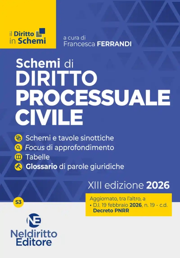 Schemi Diritto Processuale Civile 2026