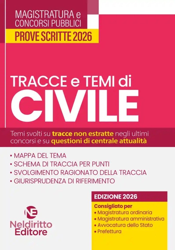Tracce Temi Civile 2026 Magistratura