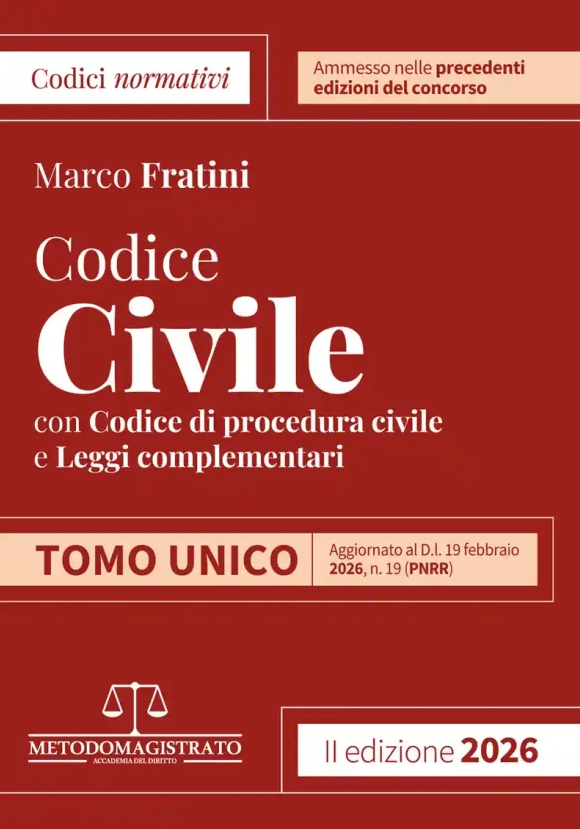 Codice Civile 2026 2tomi 2ed.