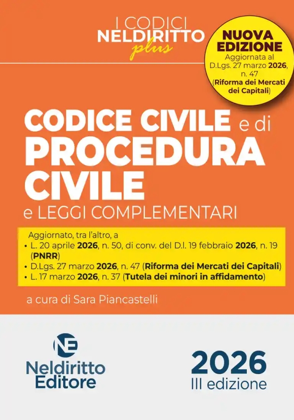 Codice Civile Proced.civile Plus 42026