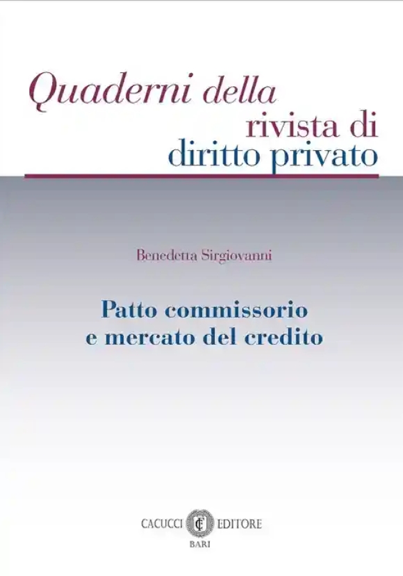 Patto Commissorio Mercato Del Credito