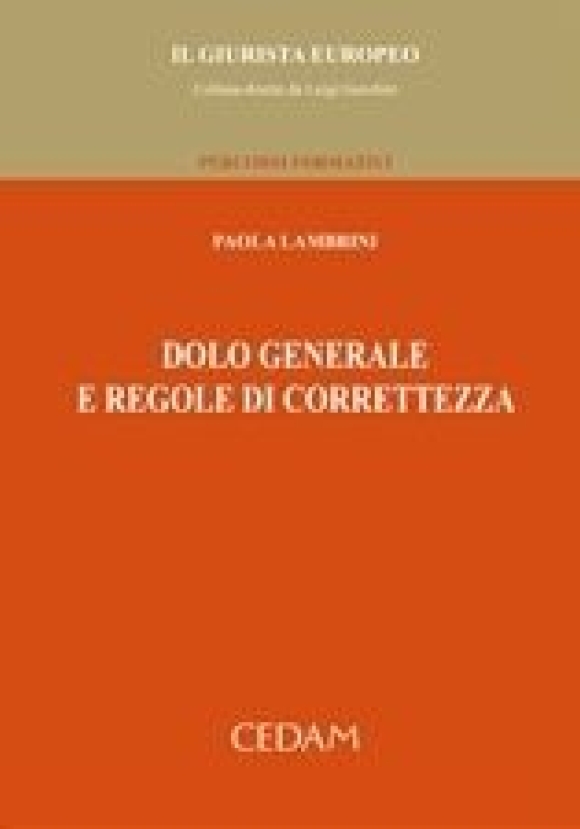 Dolo Generale Reg.corr.