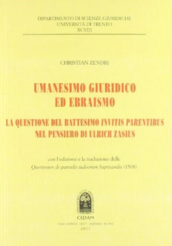 Umanesimo Giurid.ebraismo-zend