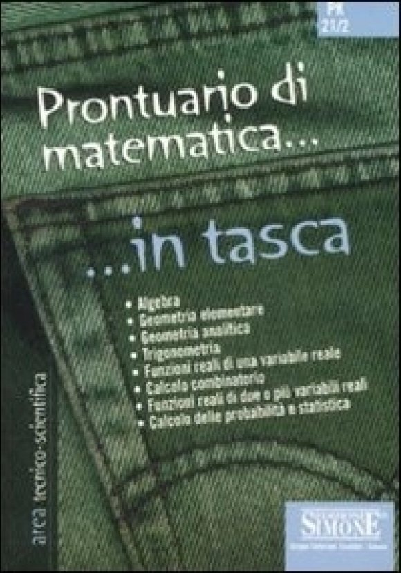 Pk21/2 Prontuario Di Matematica... In Tasca - Nozioni Essenziali