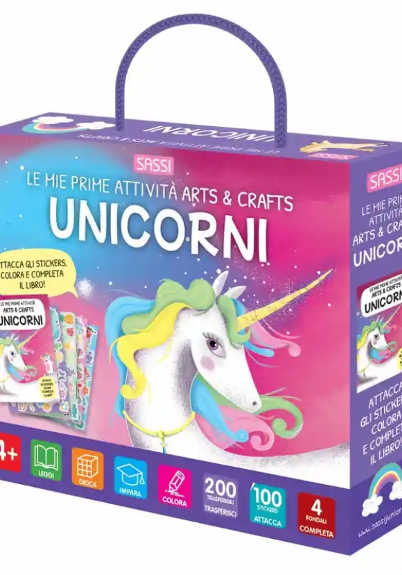 Unicorni. Le Mie Prime Attivit? Arts & Crafts. Ediz. A Colori. Con Bastoncino Da Ricalco. Con 4 Fond