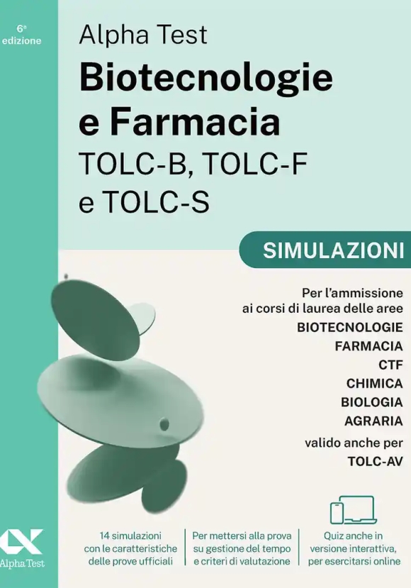 Biotecnologia E Farmacia Tolc - B/f/s - Simulazioni