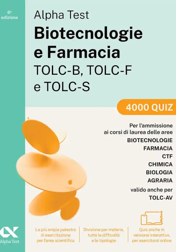 Biotecnologia E Farmacia Tolc - B/f/s/av - 4000 Quiz
