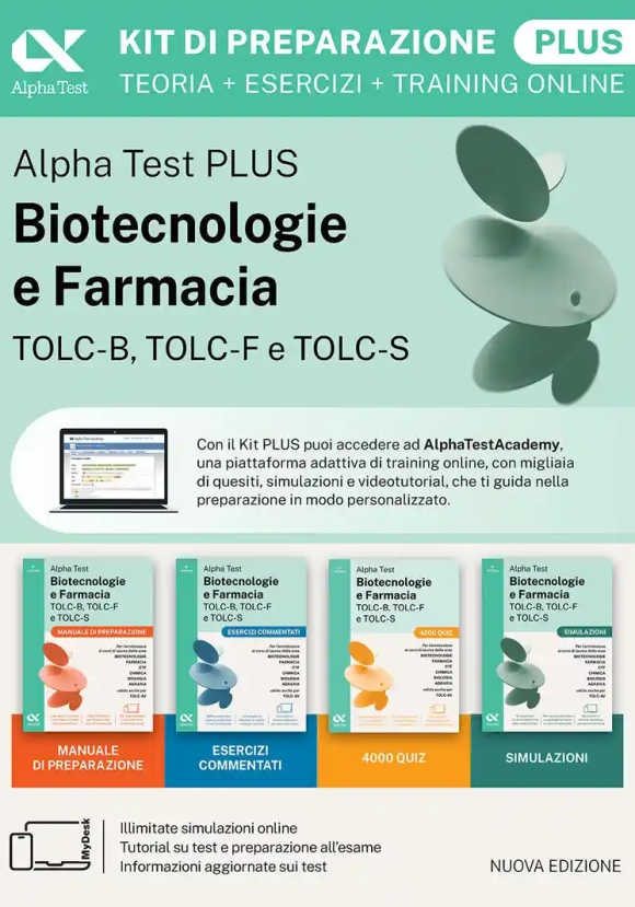 Alpha Test. Biotecnologia E Farmacia. Kit Plus