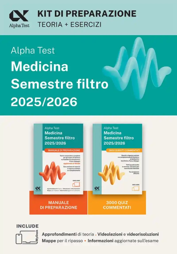Alpha Test Medicina. Semestre Filtro. Kit Di Prep.