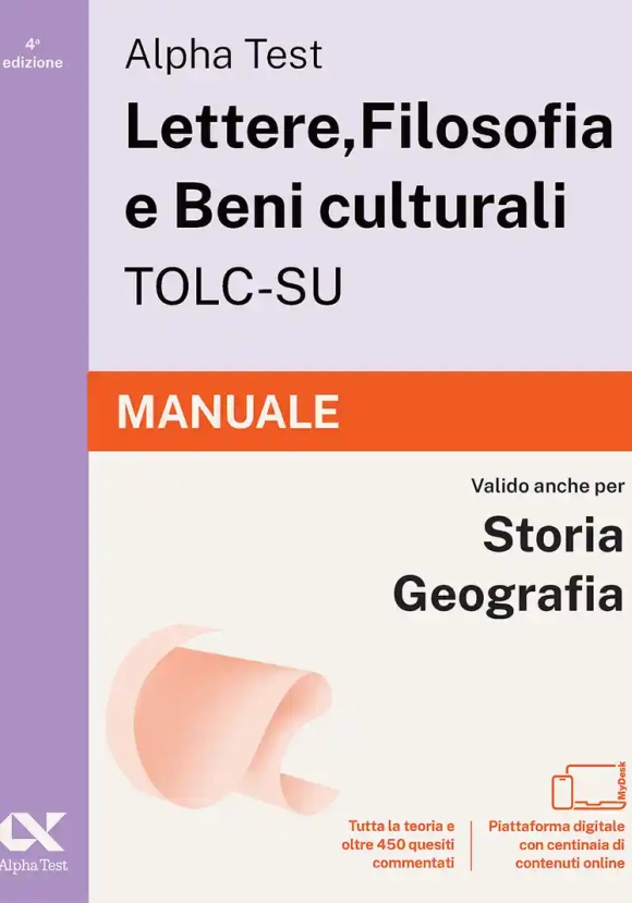 Lettere Filosofia. Manuale