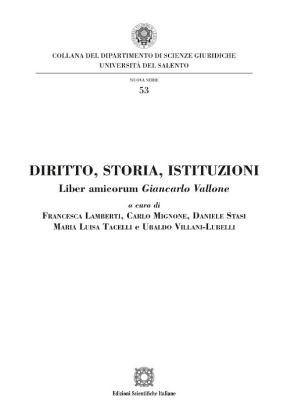 Diritto Storia Istituzioni
