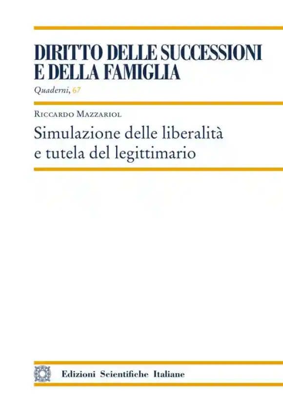 Simulazione Liberalita' Tutela