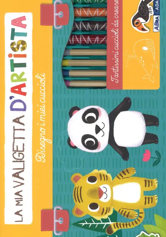 Disegno I Miei Cuccioli. La Mia Valigetta D'artista. Ediz. A Colori. Con Gadget