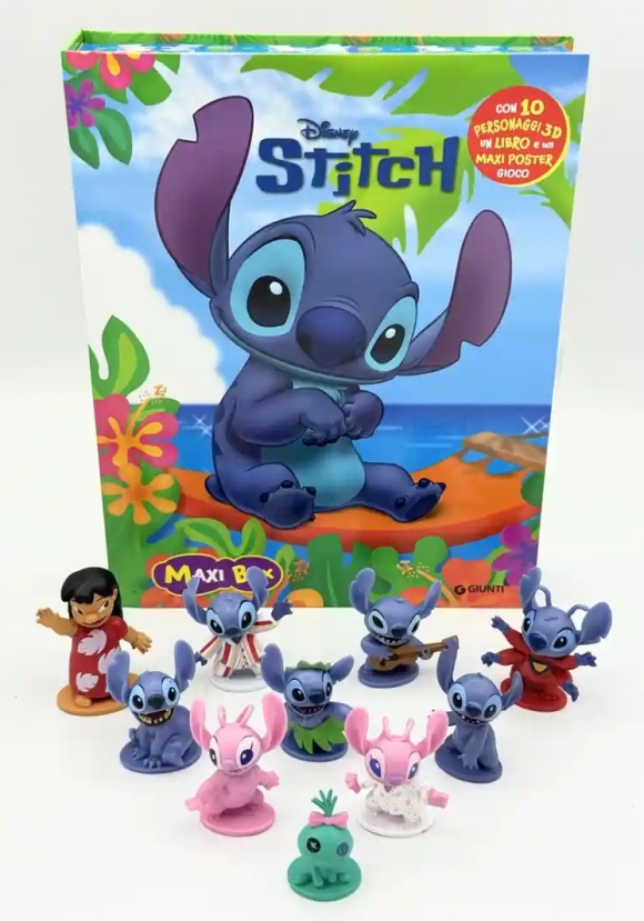 Stitch. Maxi Box. Ediz. A Colori. Con 10 Personaggi 3d. Con Poster Gioco