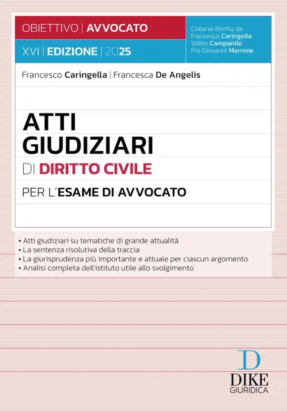 Atti Giudiziari Diritto Civile 2025 16ed