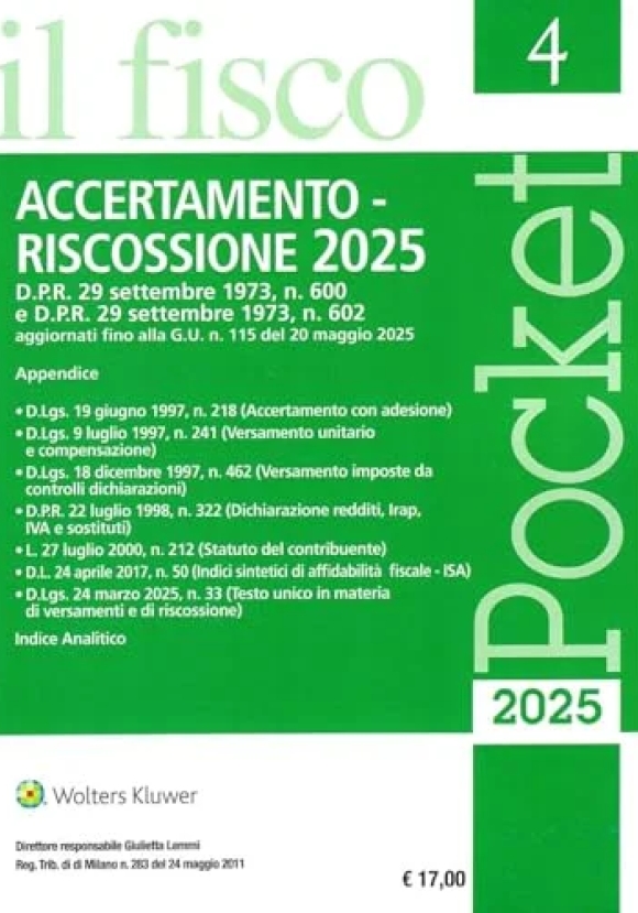 Accertamento Riscossione Pocket 4-2025