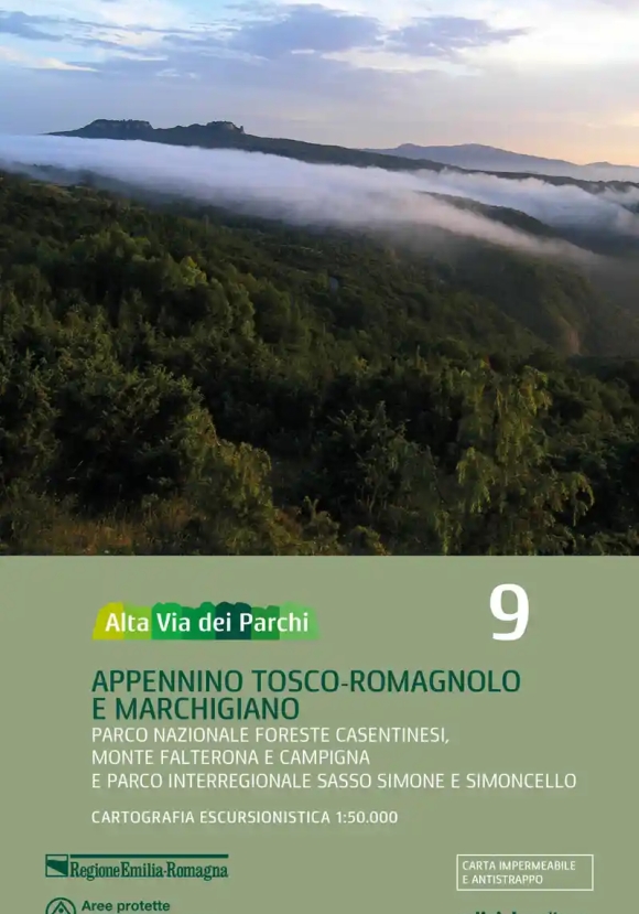 Alta Via Dei Parchi 1:50.000. Appennino Tosco-romagnolo E Marchigiano Parco Nazionale Foreste Casent