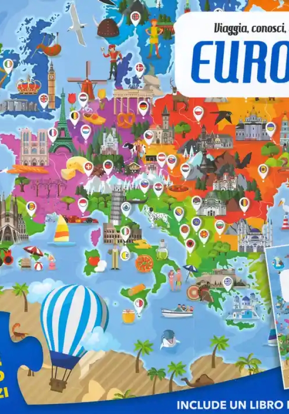 Europa. Viaggia, Conosci, Esplora. Con Puzzle. Ediz. A Colori