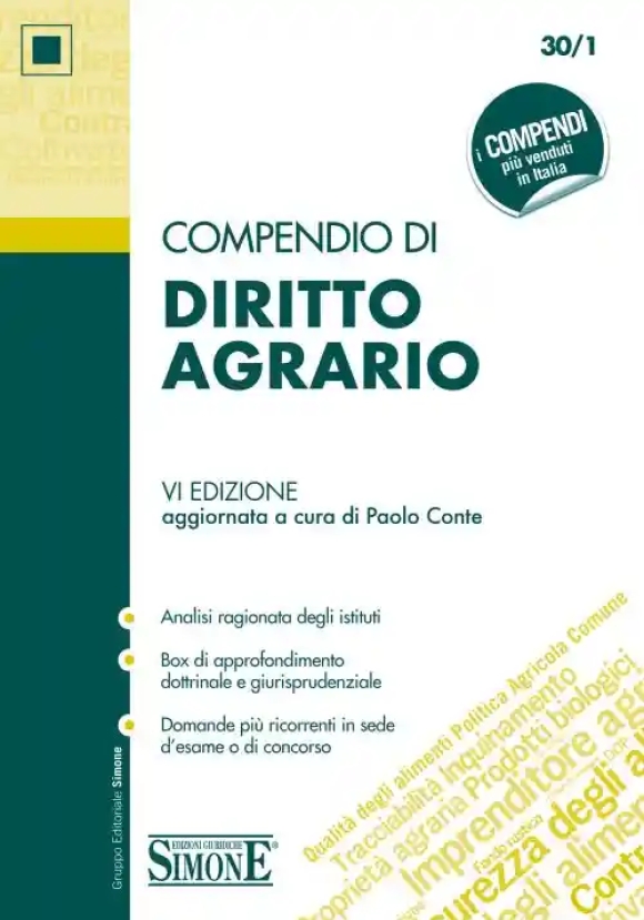 30/1 Compendio Di Diritto Agrario