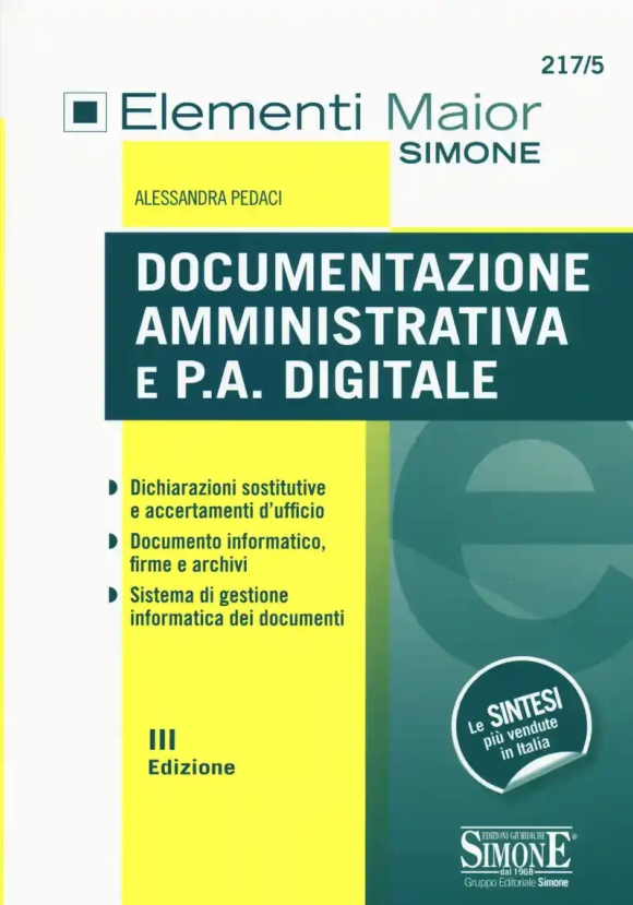 217/5 Documentazione Amministrativa E P.a. Digitale
