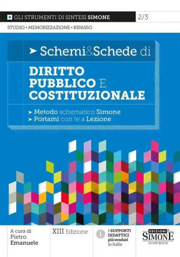 Schemi Schede Dir.pubblico Cost.le 13ed.