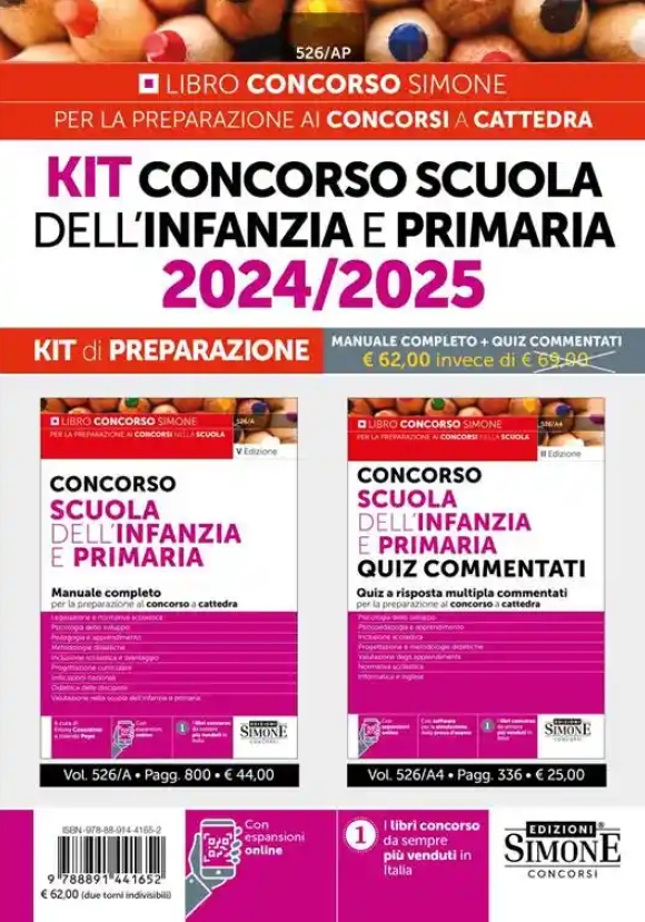Kit Scuola Infanzia Primaria 2425 2vol