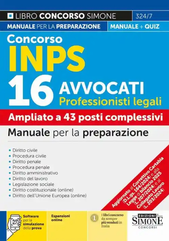 16 Avvocati Profess.legali Inps 2025