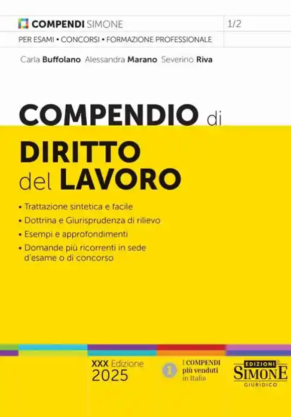 Compendio Diritto Del Lavoro 2025 30ed.