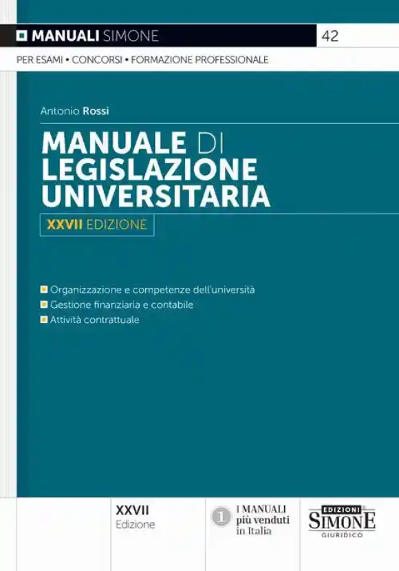 Manuale Legislazione Universitaria 27ed.