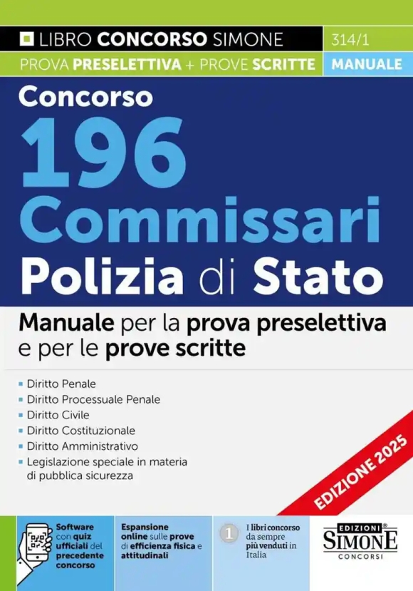 196 Commissari Polizia Di Stato 2025